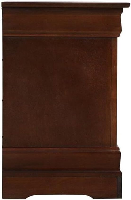 🌙 African Artistry Nightstand – Elegant & Stylish Cappuccino Finish 🪑✨