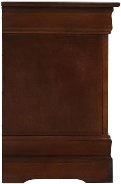 🌙 African Artistry Nightstand – Elegant & Stylish Cappuccino Finish 🪑✨