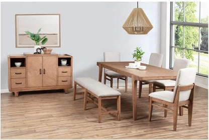 Chic Natural Finish Sideboard 🍃 – Perfect for Storage & Stylish Organization!