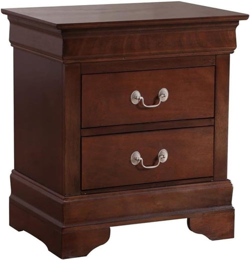 🌙 African Artistry Nightstand – Elegant & Stylish Cappuccino Finish 🪑✨