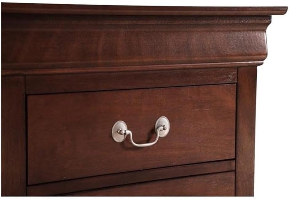 🌙 African Artistry Nightstand – Elegant & Stylish Cappuccino Finish 🪑✨