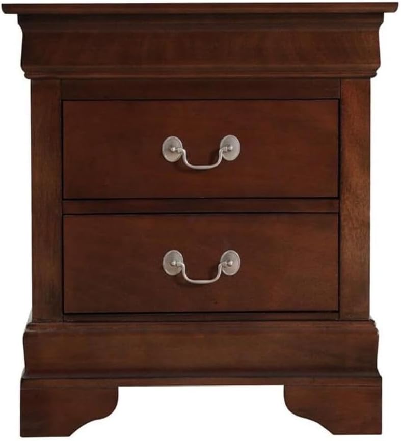 🌙 African Artistry Nightstand – Elegant & Stylish Cappuccino Finish 🪑✨