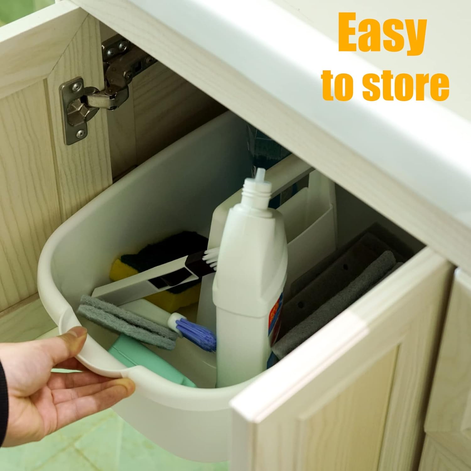 All-in-One Cleaning Caddy Organizer 🧽 | Ideal for Bathroom & Kitchen Storage 🧼✨