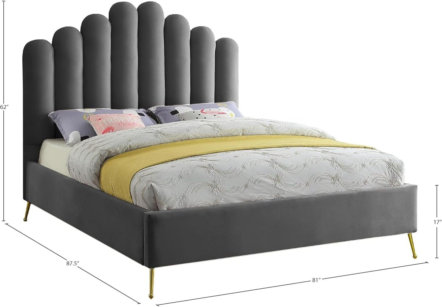 🌙 Bohemian Upholstered Platform Headboard – Stylish & Cozy Bedroom Accent ✨🛏️