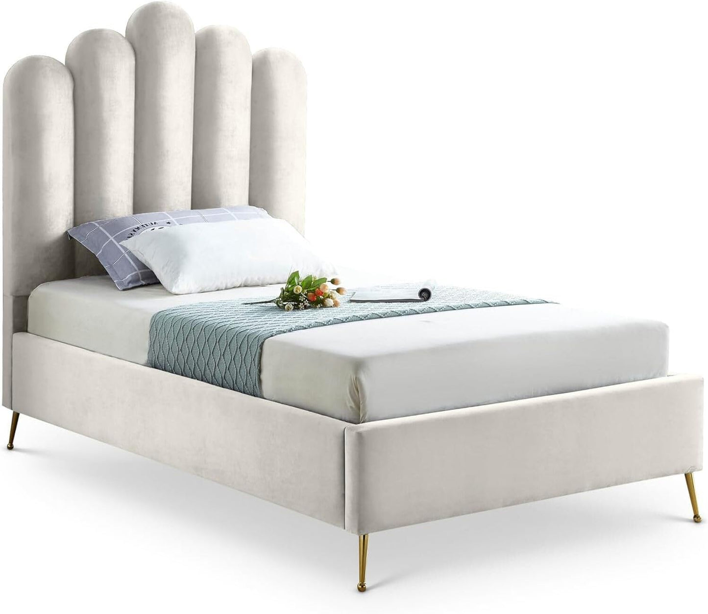 🌙 Bohemian Upholstered Platform Headboard – Stylish & Cozy Bedroom Accent ✨🛏️