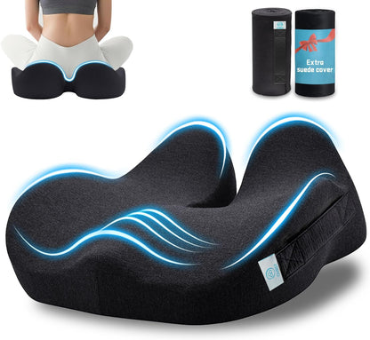 Comfortable Coccyx Seat Cushion 🛋️ - Perfect for Wheelchairs & Office Chairs