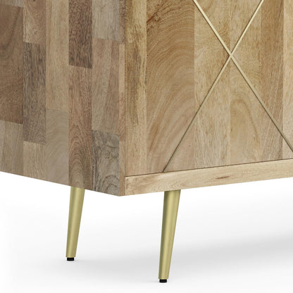 Timeless Mid-Century Sideboard with Natural Wood Finish 🌿✨ - Stylish Storage for Every Room