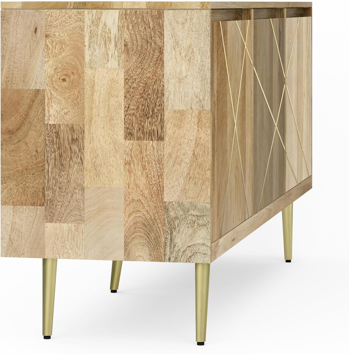 Timeless Mid-Century Sideboard with Natural Wood Finish 🌿✨ - Stylish Storage for Every Room