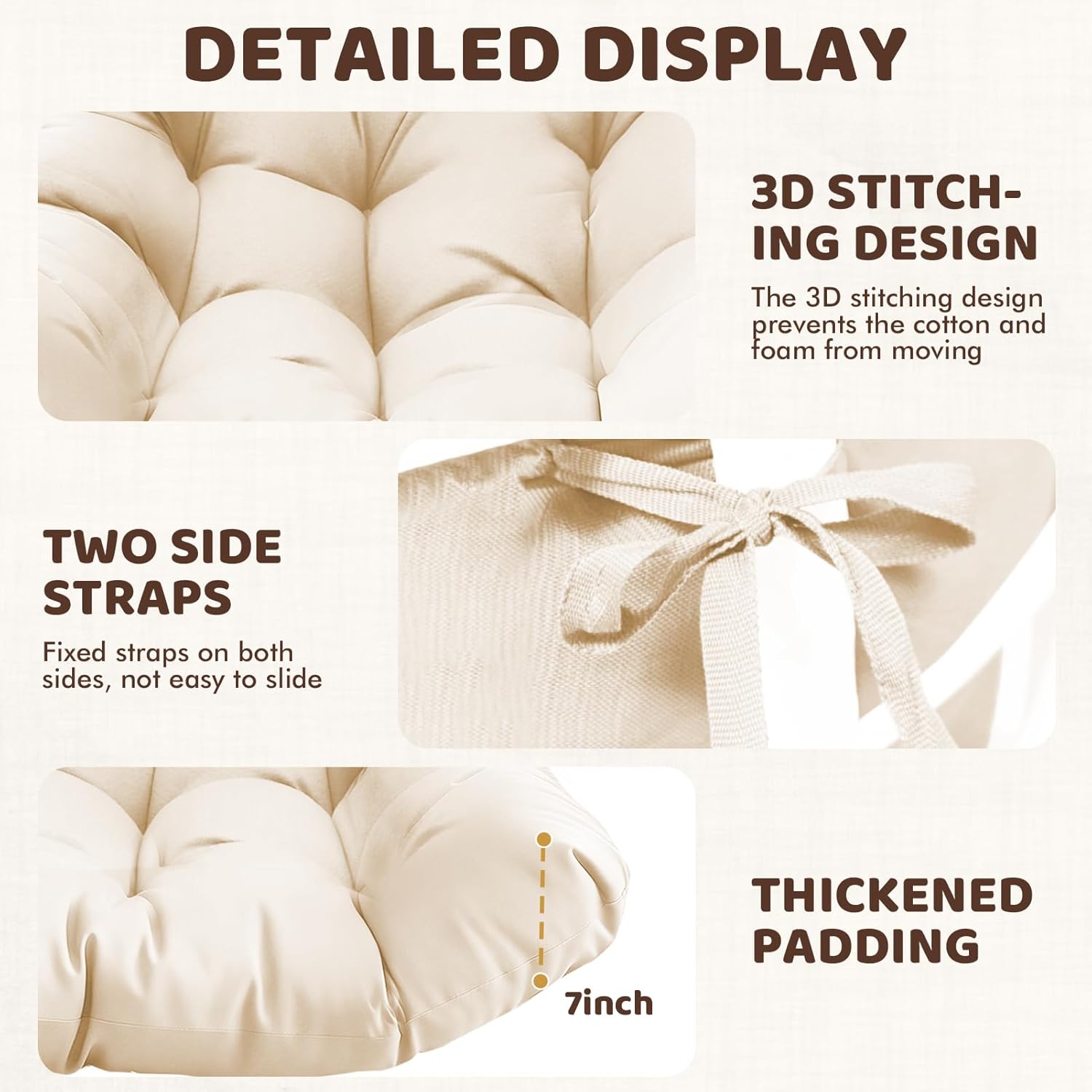 Premium Egg Chair Cushion Replacement | Waterproof, Comfortable &amp; Adjustable 🛋️💦