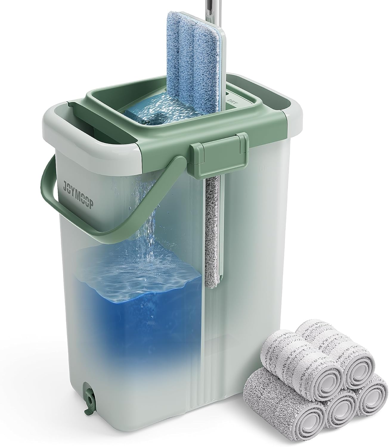 Spin Mop Bucket Set with Microfiber – Make Cleaning Fast and Fun! 🚶‍♀️💦