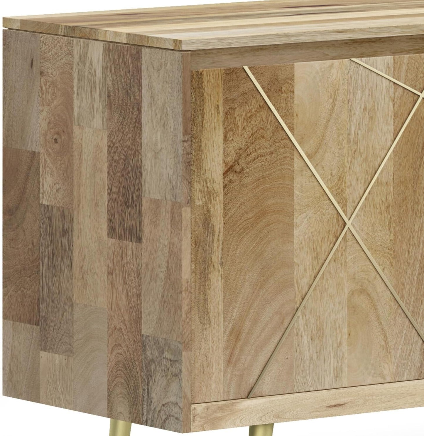 Timeless Mid-Century Sideboard with Natural Wood Finish 🌿✨ - Stylish Storage for Every Room
