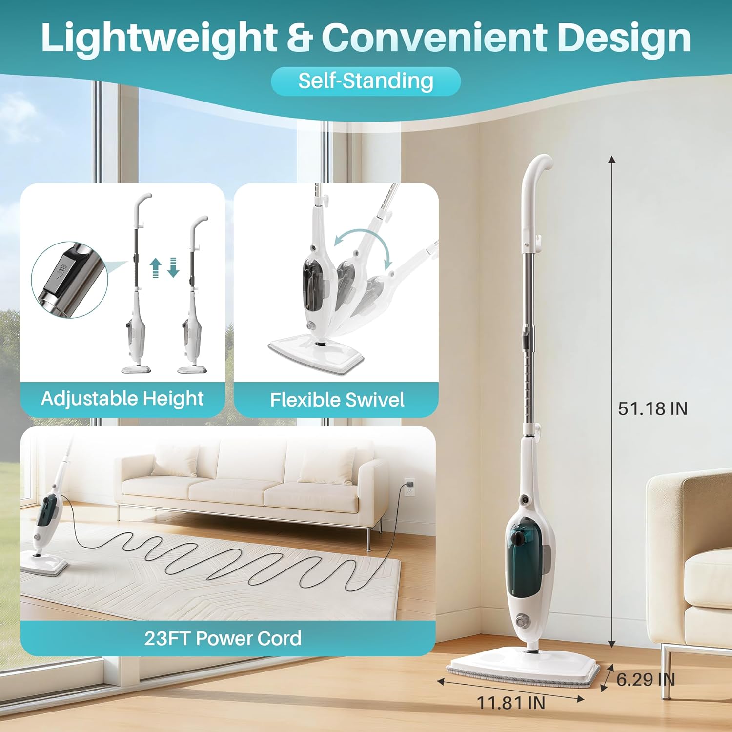 Handheld Cordless Vacuum Cleaner 🧹 | Adjustable & Detachable for Deep Cleaning 🧼