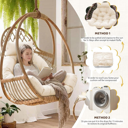 Premium Egg Chair Cushion Replacement | Waterproof, Comfortable &amp; Adjustable 🛋️💦