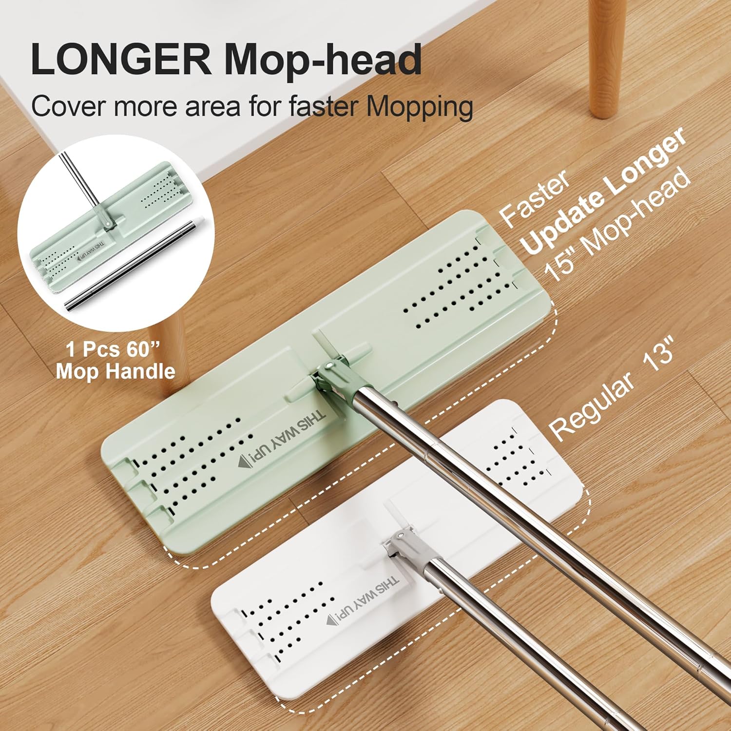 Spin Mop Bucket Set with Microfiber – Make Cleaning Fast and Fun! 🚶‍♀️💦