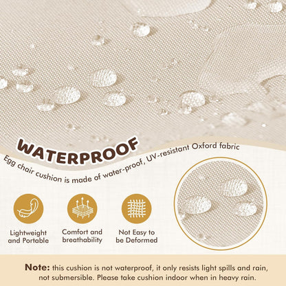 Premium Egg Chair Cushion Replacement | Waterproof, Comfortable &amp; Adjustable 🛋️💦