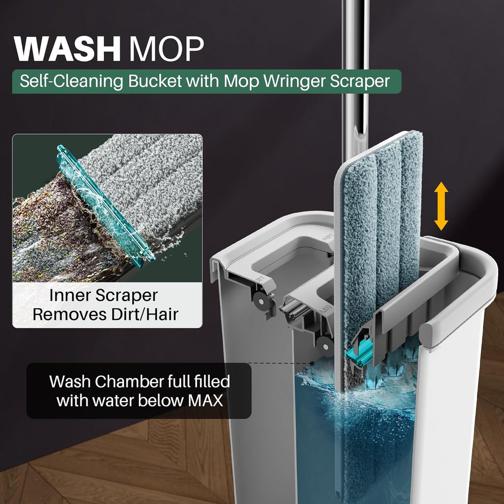Effortless Cleaning with the Microfiber Bucket Wringer 🧽💧
