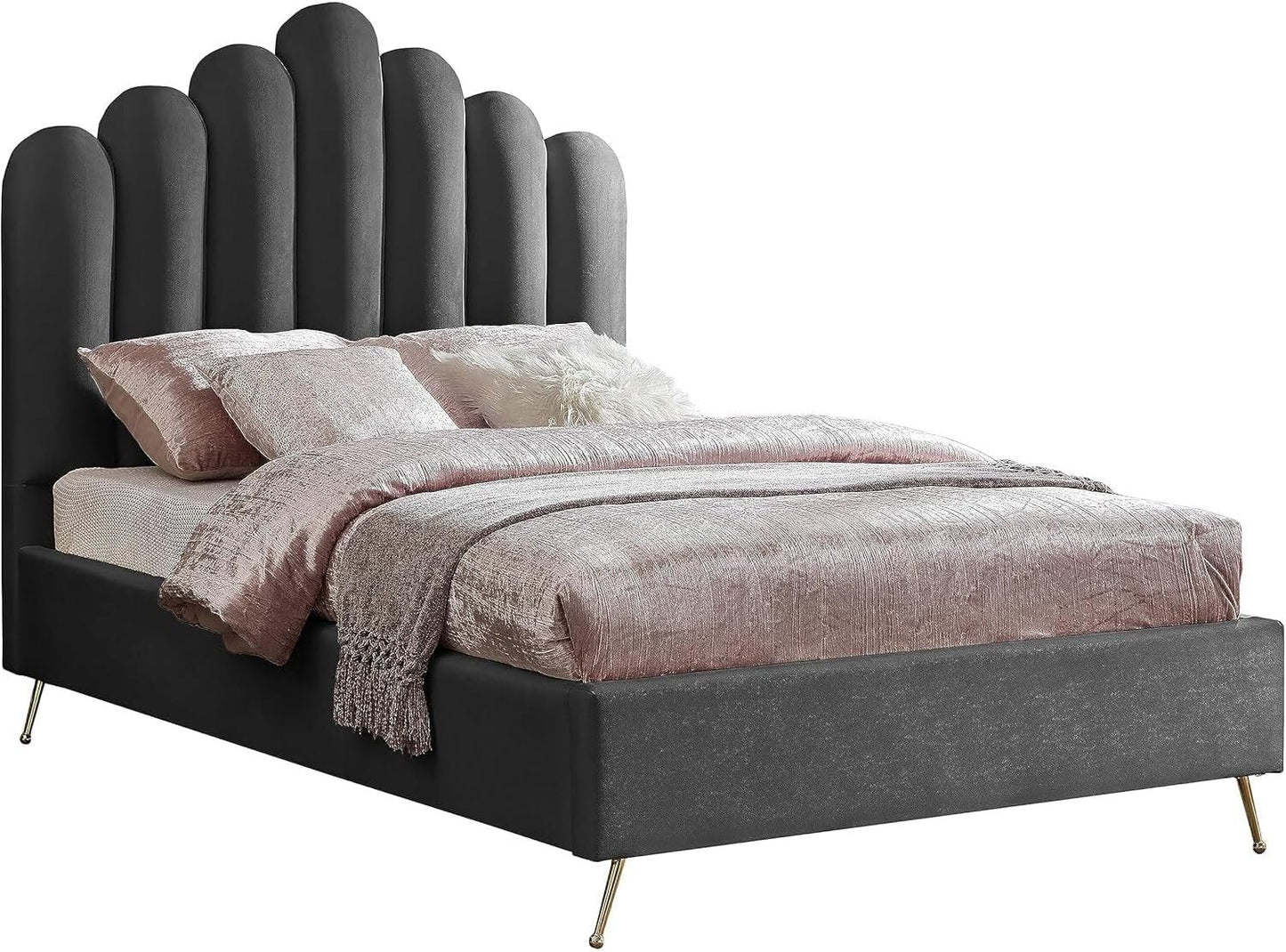 🌙 Bohemian Upholstered Platform Headboard – Stylish & Cozy Bedroom Accent ✨🛏️