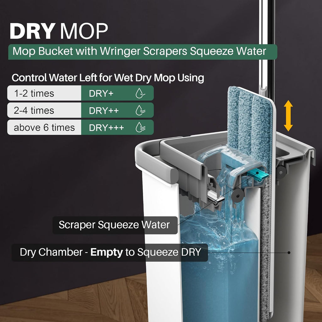Effortless Cleaning with the Microfiber Bucket Wringer 🧽💧